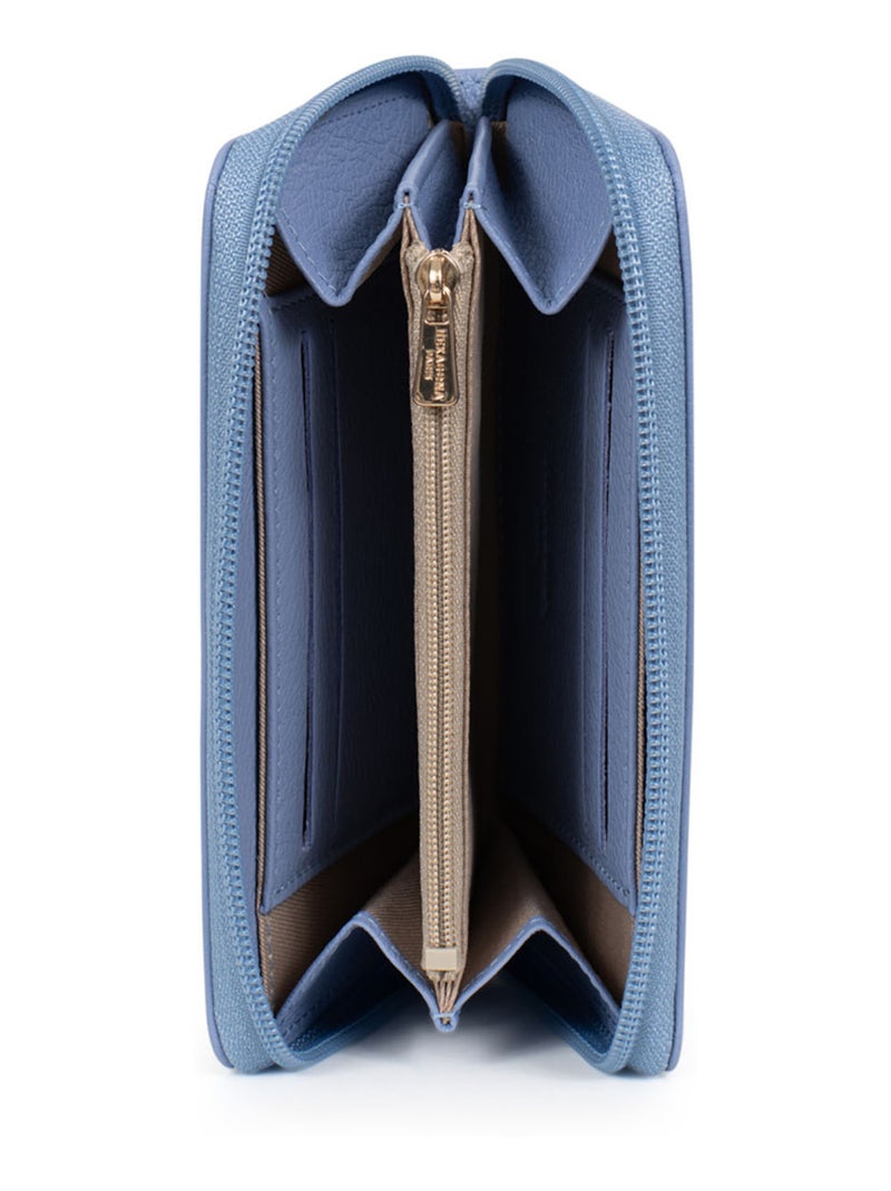 Portefeuille  Stop RFID  Cuir LUNA Violet clair - Kiabi