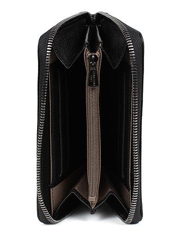 Portefeuille stop rfid cuir sauvage hexagona