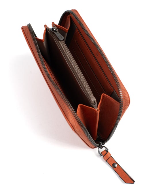 Portefeuille  Stop RFID  Cuir SAUVAGE - Kiabi