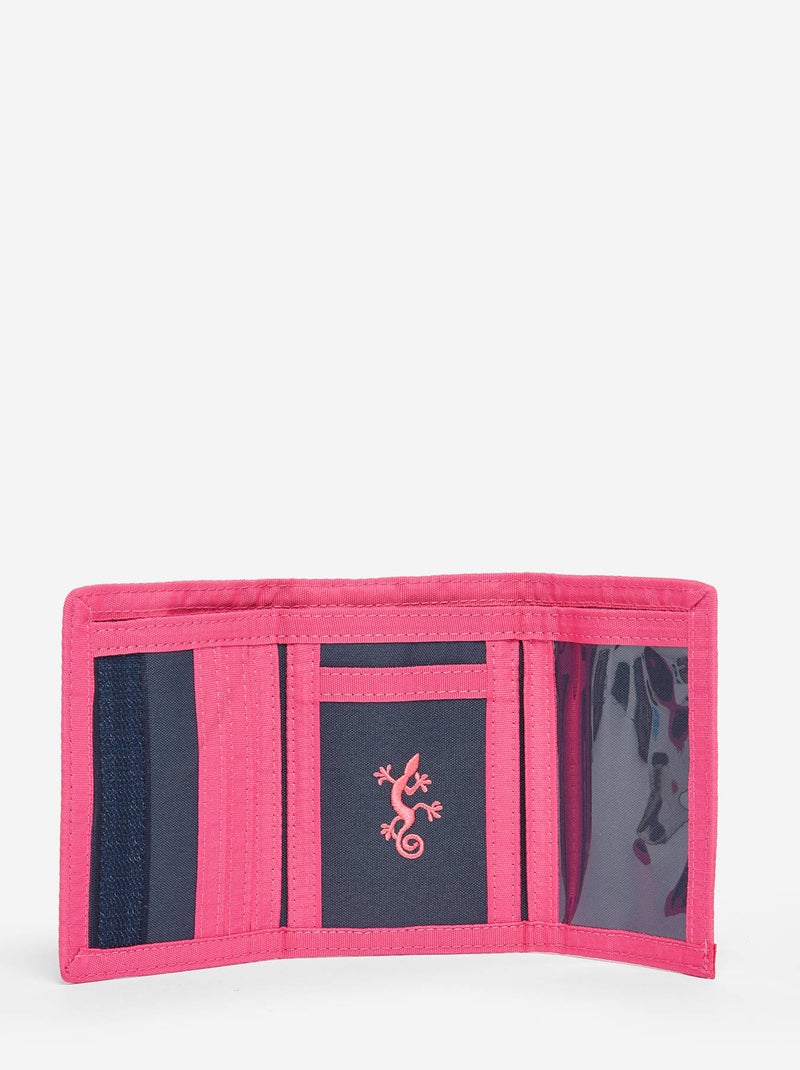 Portefeuille Velcro Cameleon Polyester Rose - Kiabi