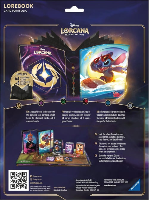 Portefolio Stitch Lorcana - Ravensburger - Kiabi