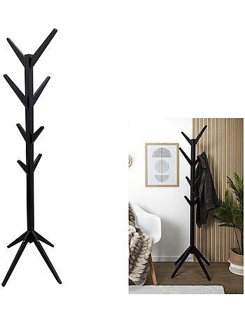 Portemanteau Arbre en MDF Hauteur 178 cm - Noir