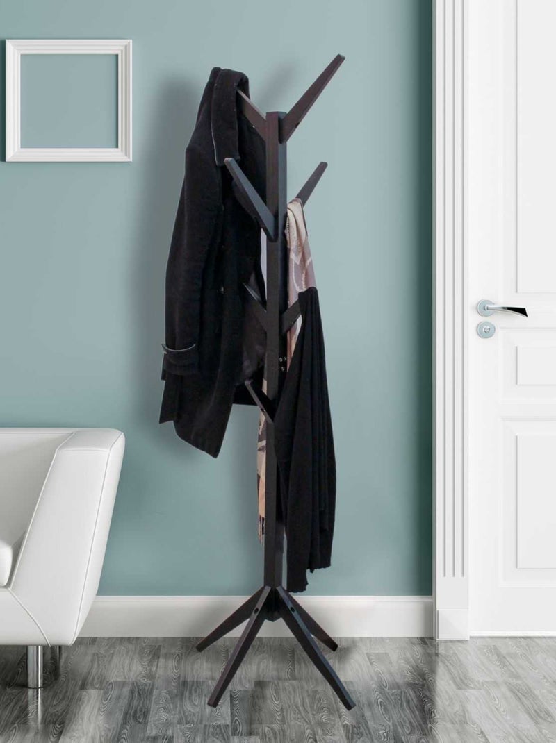 Portemanteau Arbre en MDF Hauteur 178 cm - Noir Noir - Kiabi