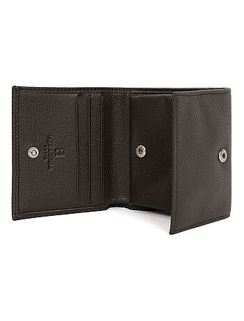 Portemonnaie 1 volet cuir confort hexagona