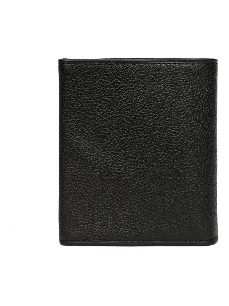 Portemonnaie  1 volet  Cuir CONFORT Noir - Kiabi