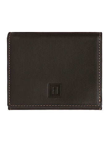 Portemonnaie 1 volet cuir félin hexagona