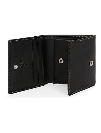 Portemonnaie 1 volet cuir félin hexagona