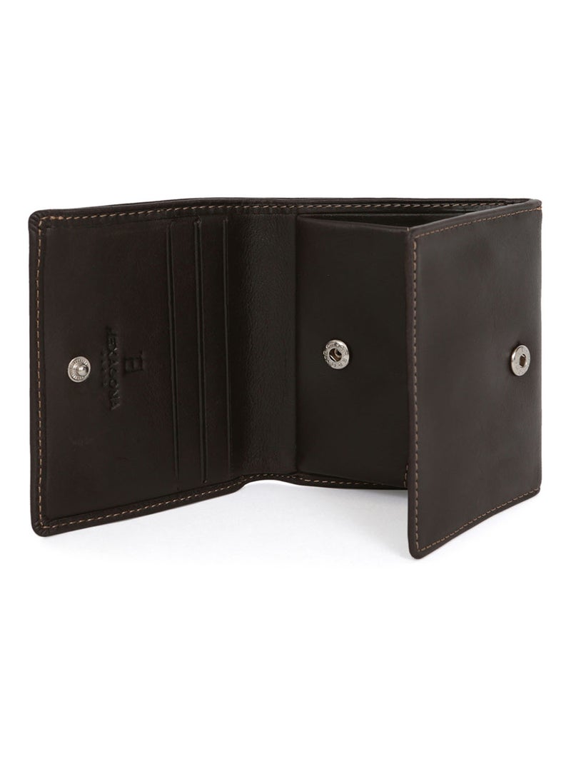 Portemonnaie  1 volet  Cuir FÉLIN Marron - Kiabi