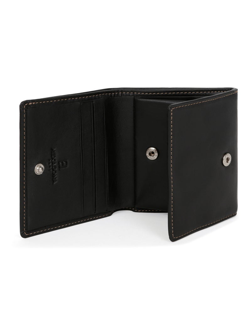 Portemonnaie  1 volet  Cuir FÉLIN Noir - Kiabi