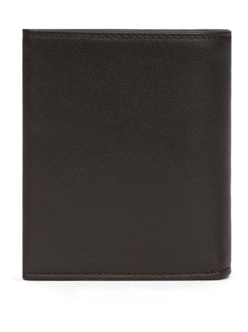 Portemonnaie  1 volet  Cuir SOFT Marron - Kiabi