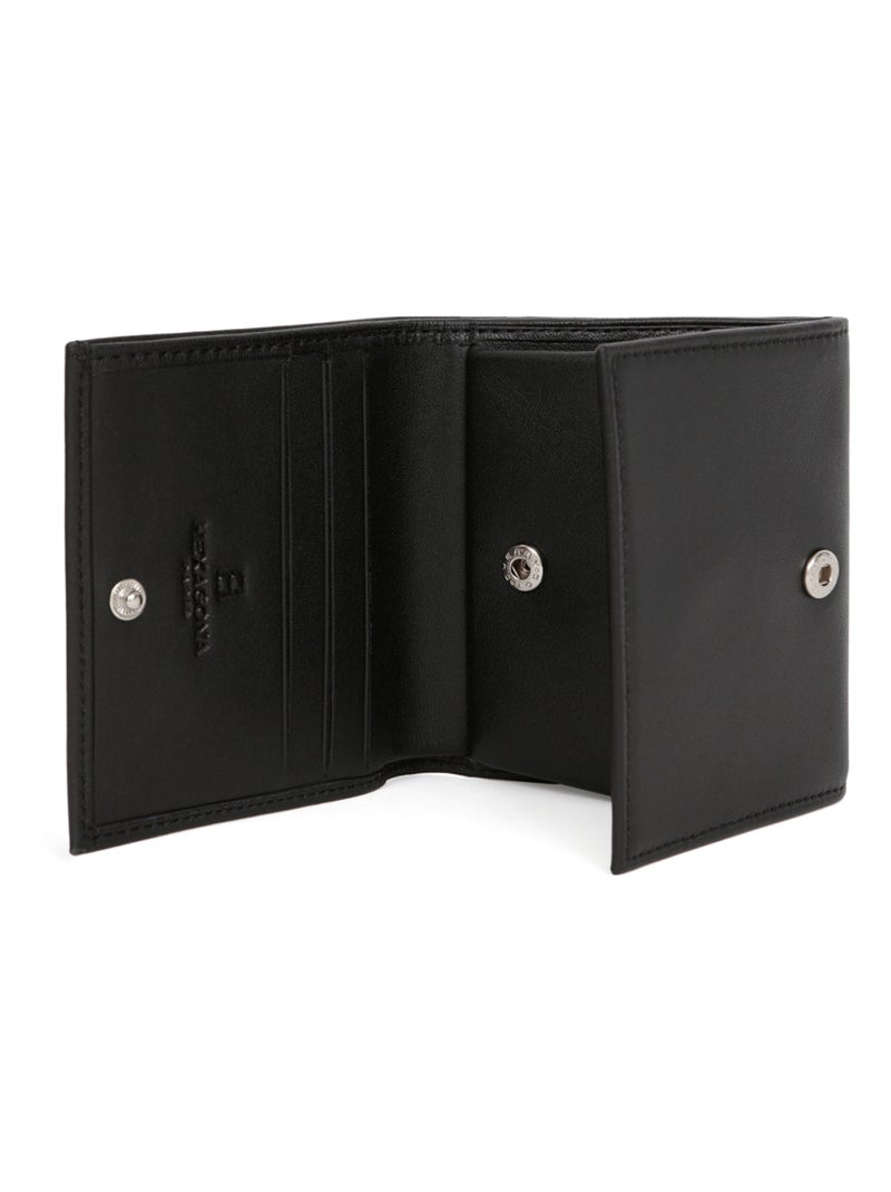 Portemonnaie  1 volet  Cuir SOFT Noir - Kiabi