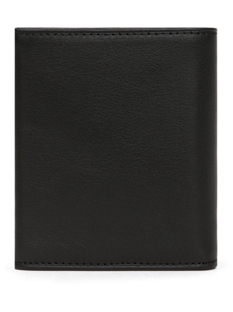 Portemonnaie  1 volet  Cuir SOFT Noir - Kiabi