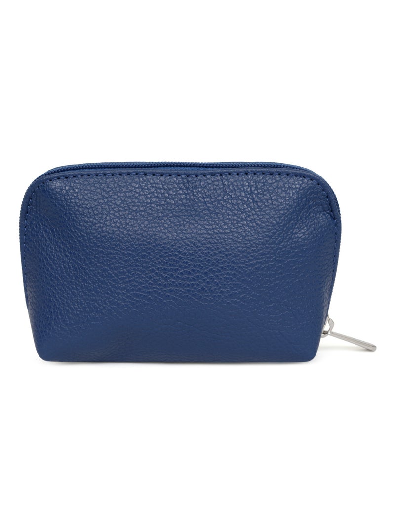 Portemonnaie  Cuir CONFORT Bleu - Kiabi