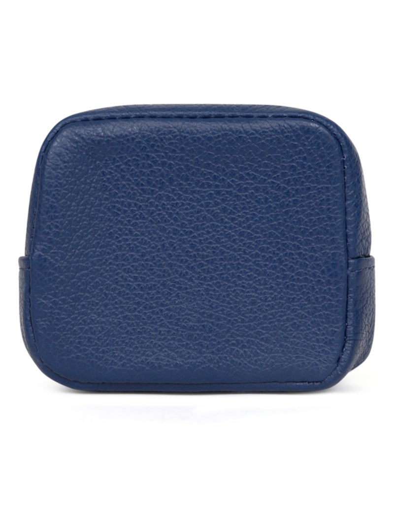 Portemonnaie  Cuir CONFORT Bleu - Kiabi
