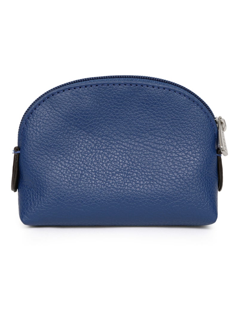 Portemonnaie  Cuir CONFORT Bleu - Kiabi