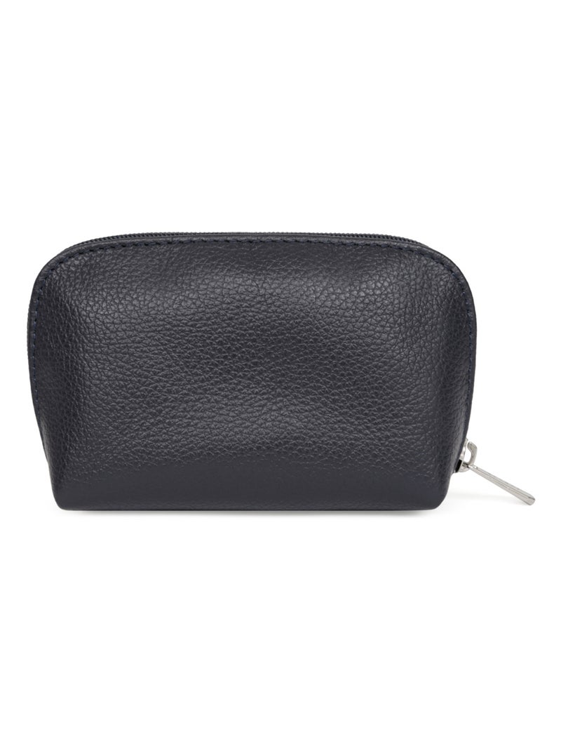 Portemonnaie  Cuir CONFORT Bleu marine - Kiabi