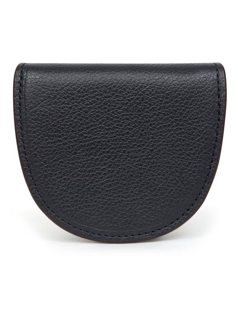 Portemonnaie  Cuir CONFORT Bleu marine - Kiabi