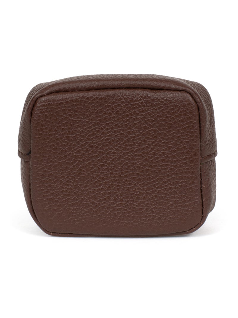 Portemonnaie  Cuir CONFORT Marron chocolat - Kiabi
