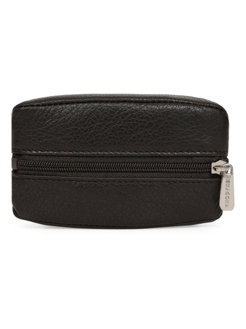 Portemonnaie  Cuir CONFORT Marron foncé - Kiabi