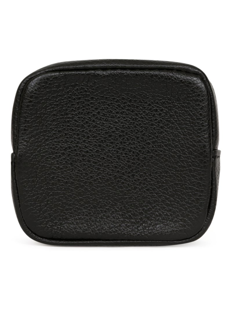 Portemonnaie  Cuir CONFORT Noir - Kiabi