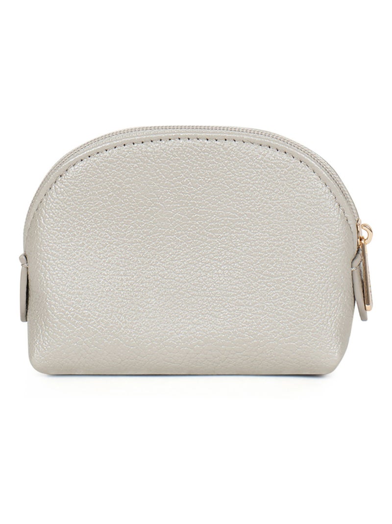 Portemonnaie  Cuir LUNA Argent - Kiabi
