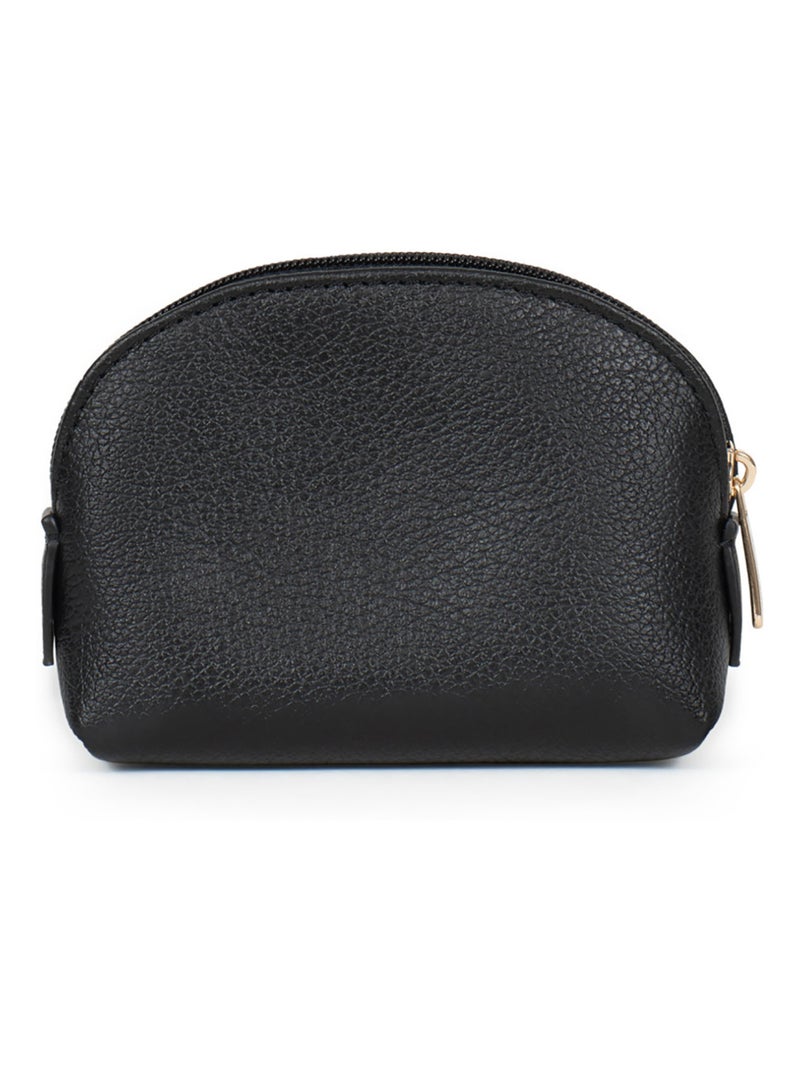 Portemonnaie  Cuir LUNA Noir - Kiabi