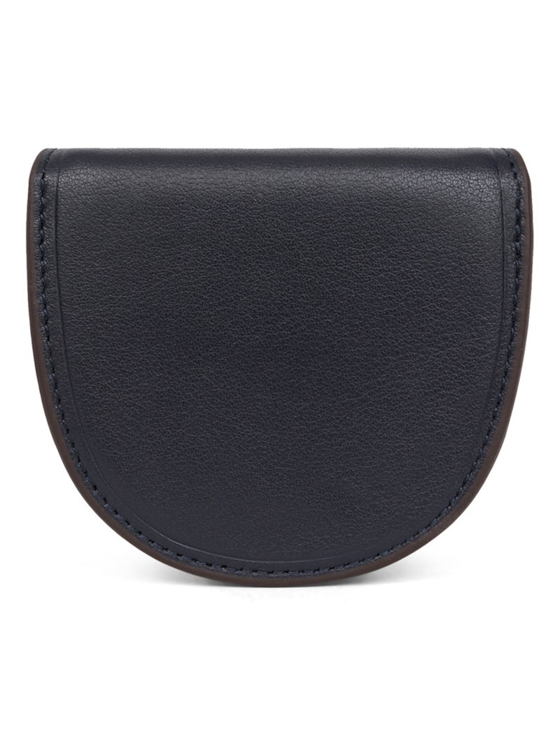 Portemonnaie  Cuir SOFT Bleu marine - Kiabi