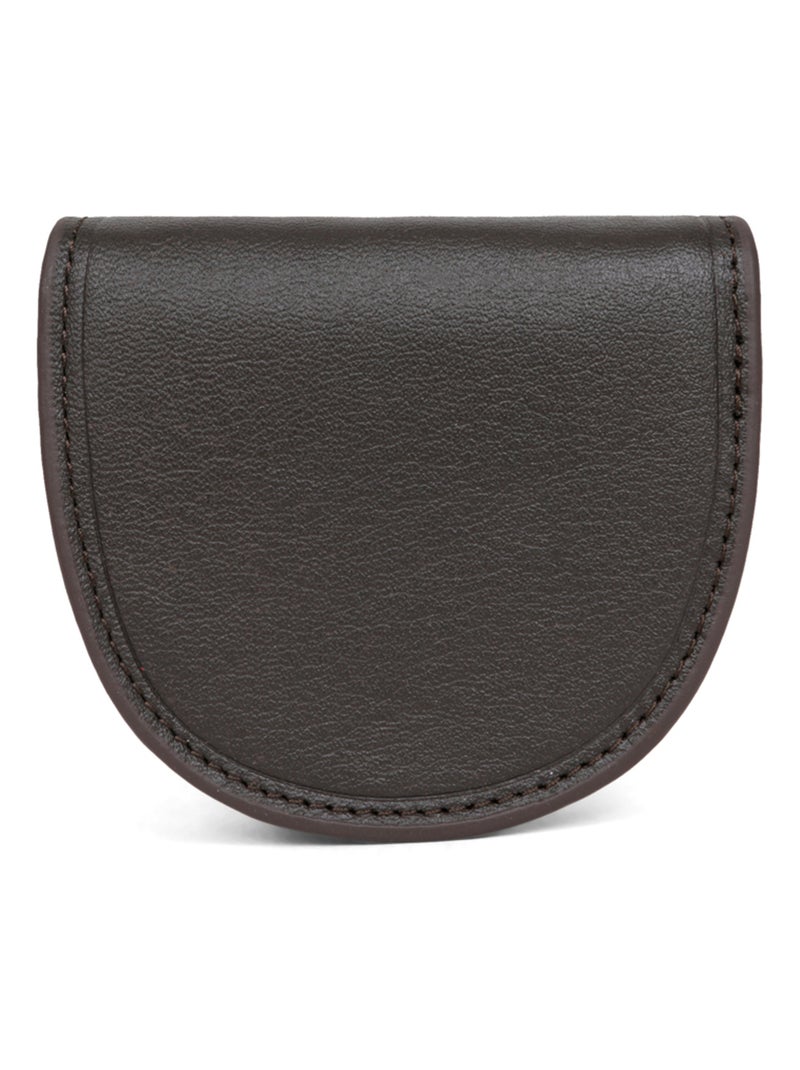 Portemonnaie  Cuir SOFT Marron - Kiabi