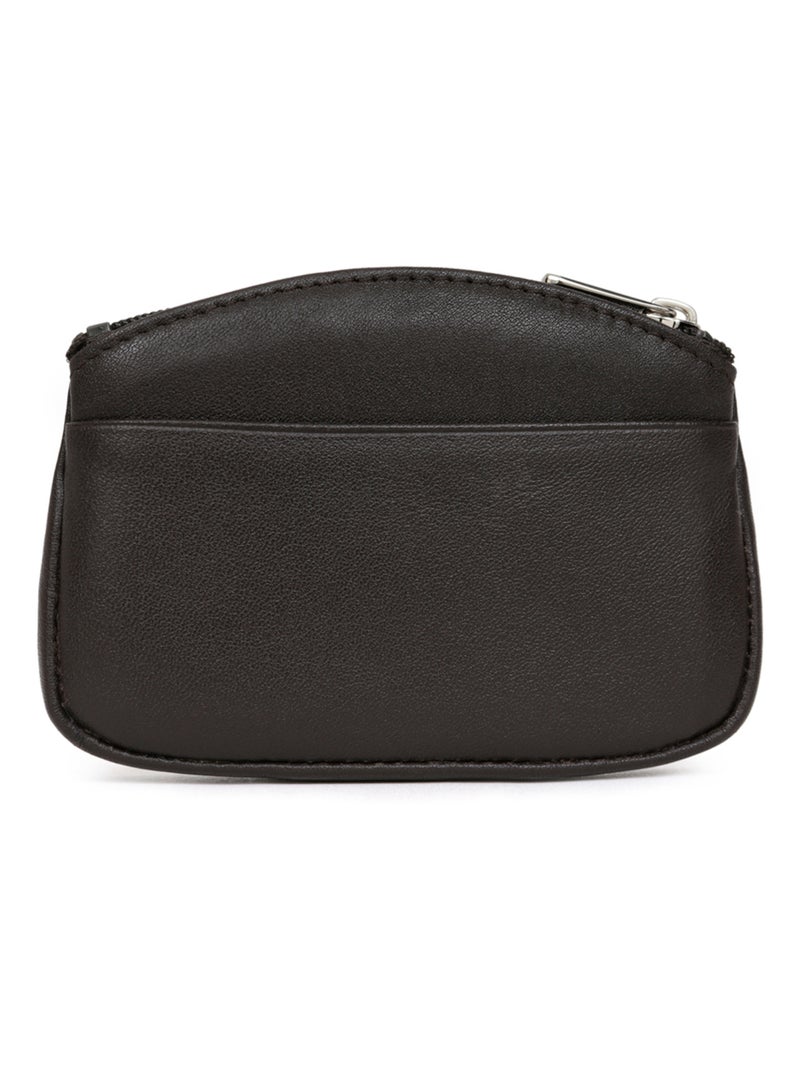 Portemonnaie  Cuir SOFT Marron - Kiabi