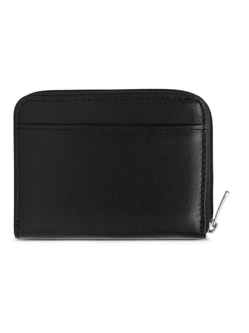 Portemonnaie  Cuir SOFT Noir - Kiabi