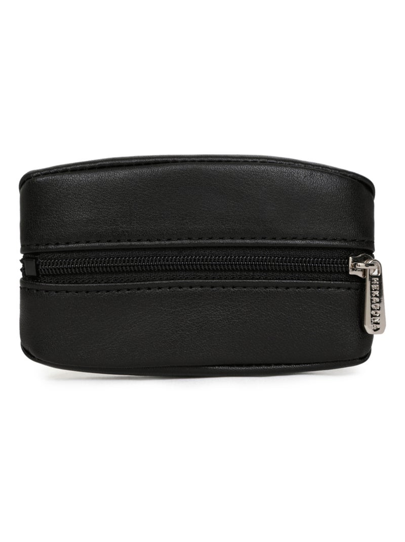 Portemonnaie  Cuir SOFT Noir - Kiabi