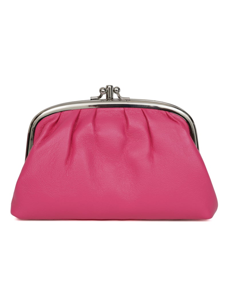 Portemonnaie  Grand  Cuir COCONUTS Rose fushia - Kiabi