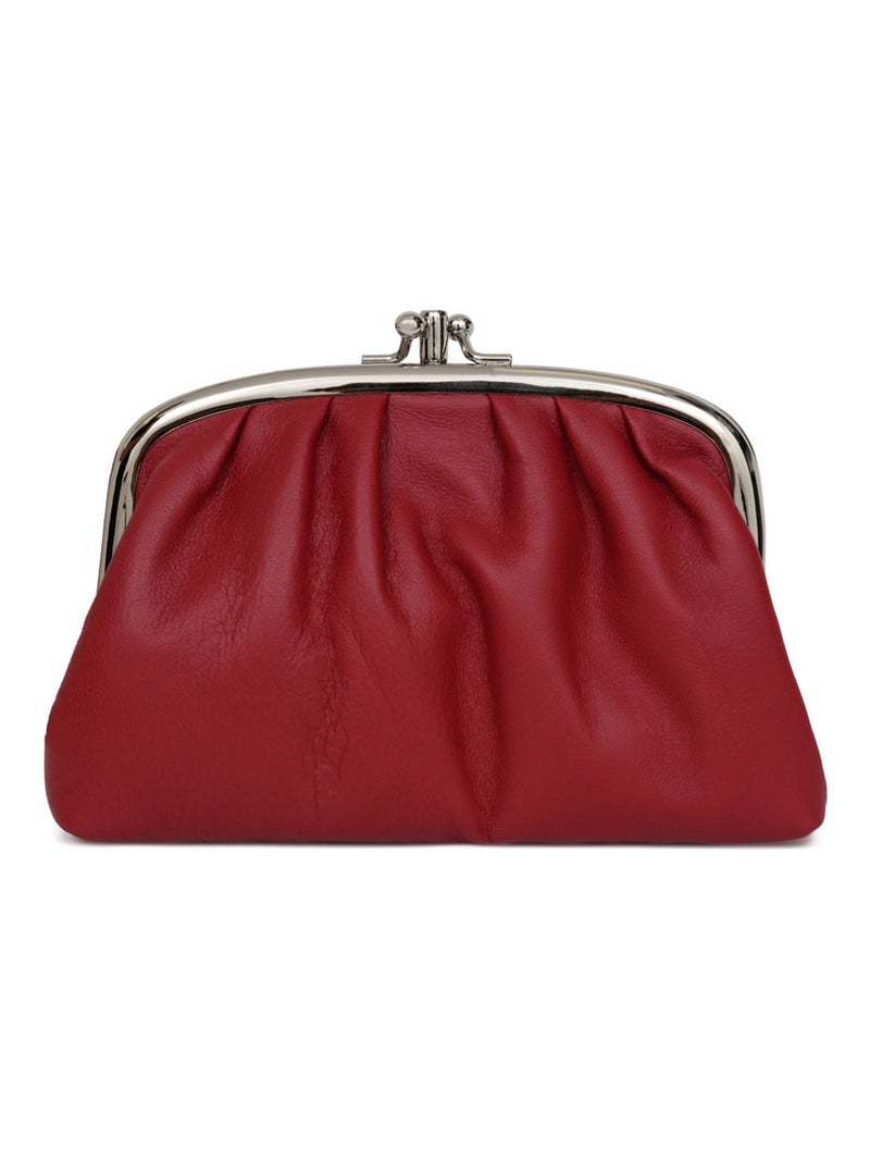 Portemonnaie  Grand  Cuir COCONUTS Rouge carmin - Kiabi