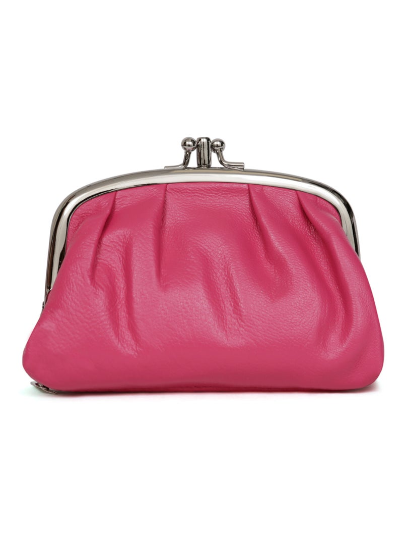 Portemonnaie  Moyen  Cuir COCONUTS Rose fushia - Kiabi