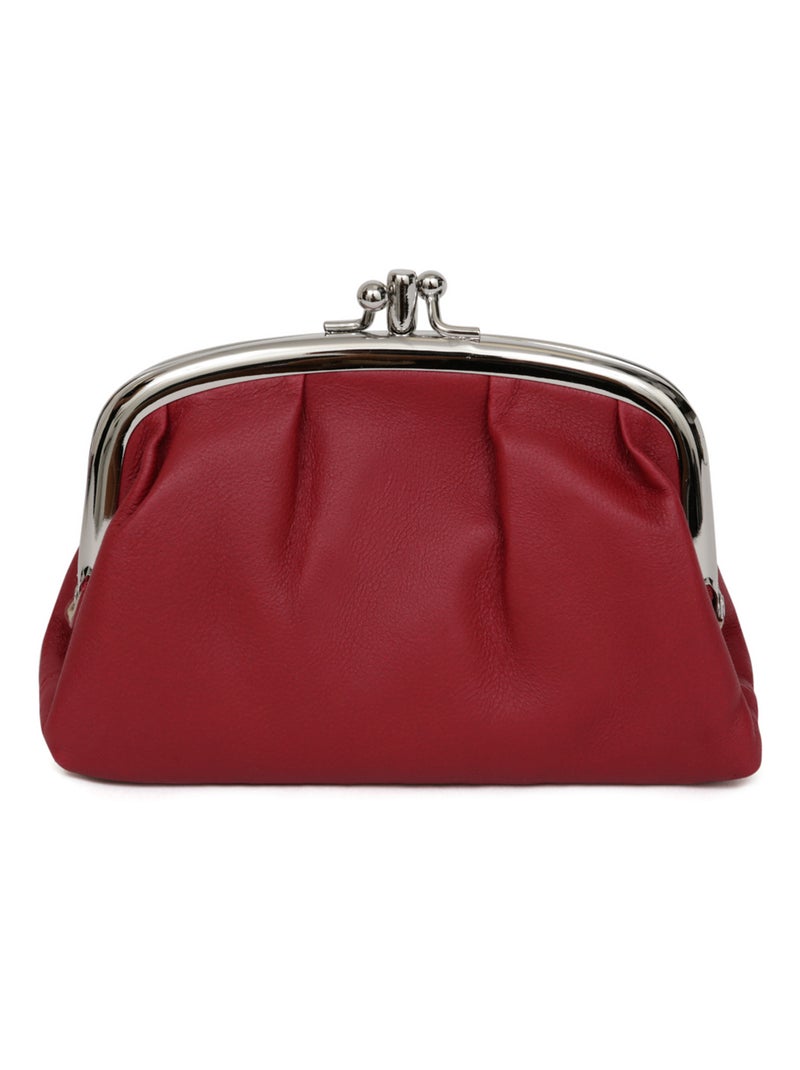 Portemonnaie  Moyen  Cuir COCONUTS Rouge carmin - Kiabi