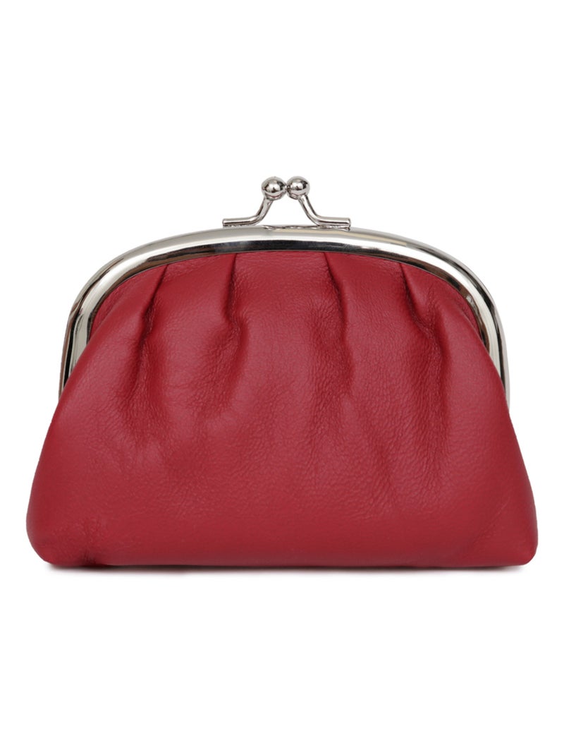 Portemonnaie  Petit  Cuir COCONUTS Rouge carmin - Kiabi