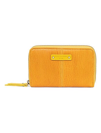 Portemonnaie stop rfid cuir ambroise hexagona
