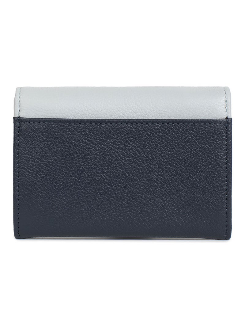 Portemonnaie  Stop RFID  Cuir BAHIA Bleu Multicolore - Kiabi