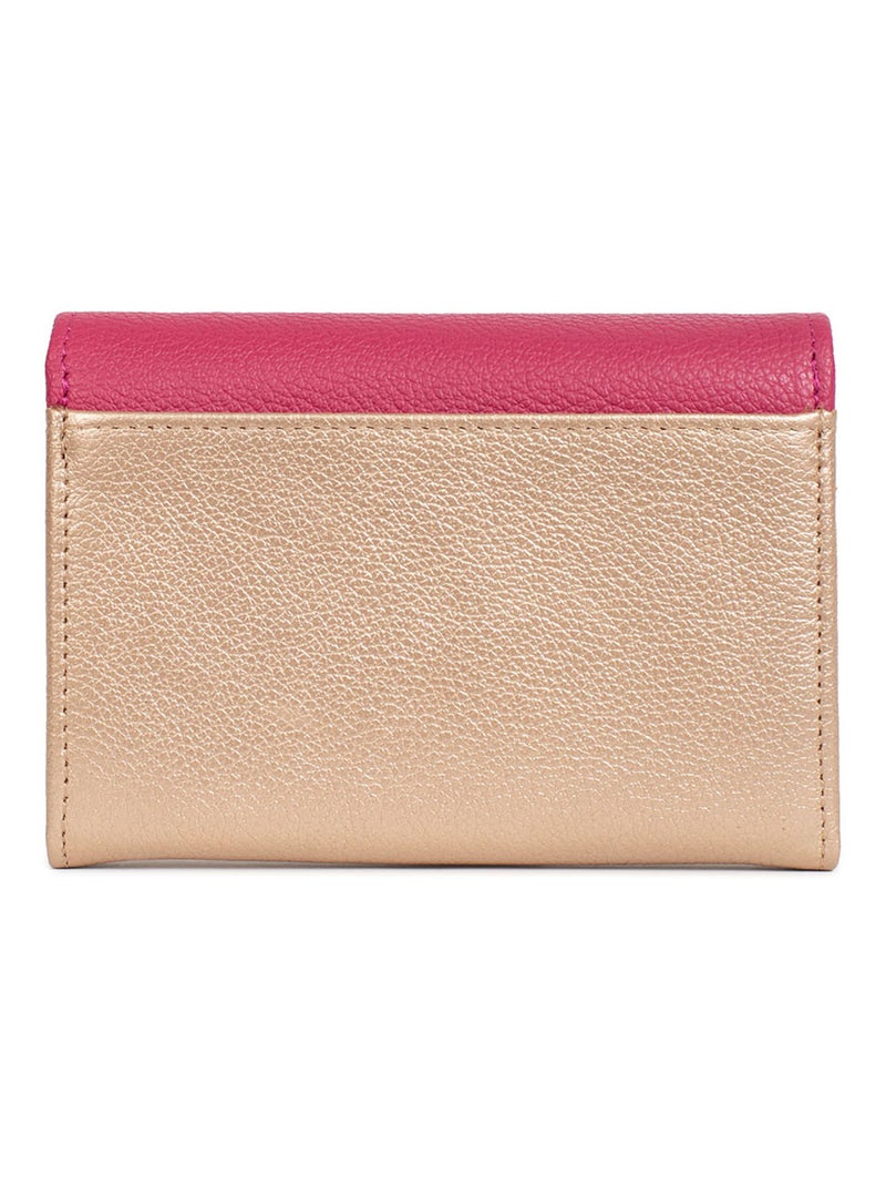 Portemonnaie  Stop RFID  Cuir BAHIA Rose fushia - Kiabi