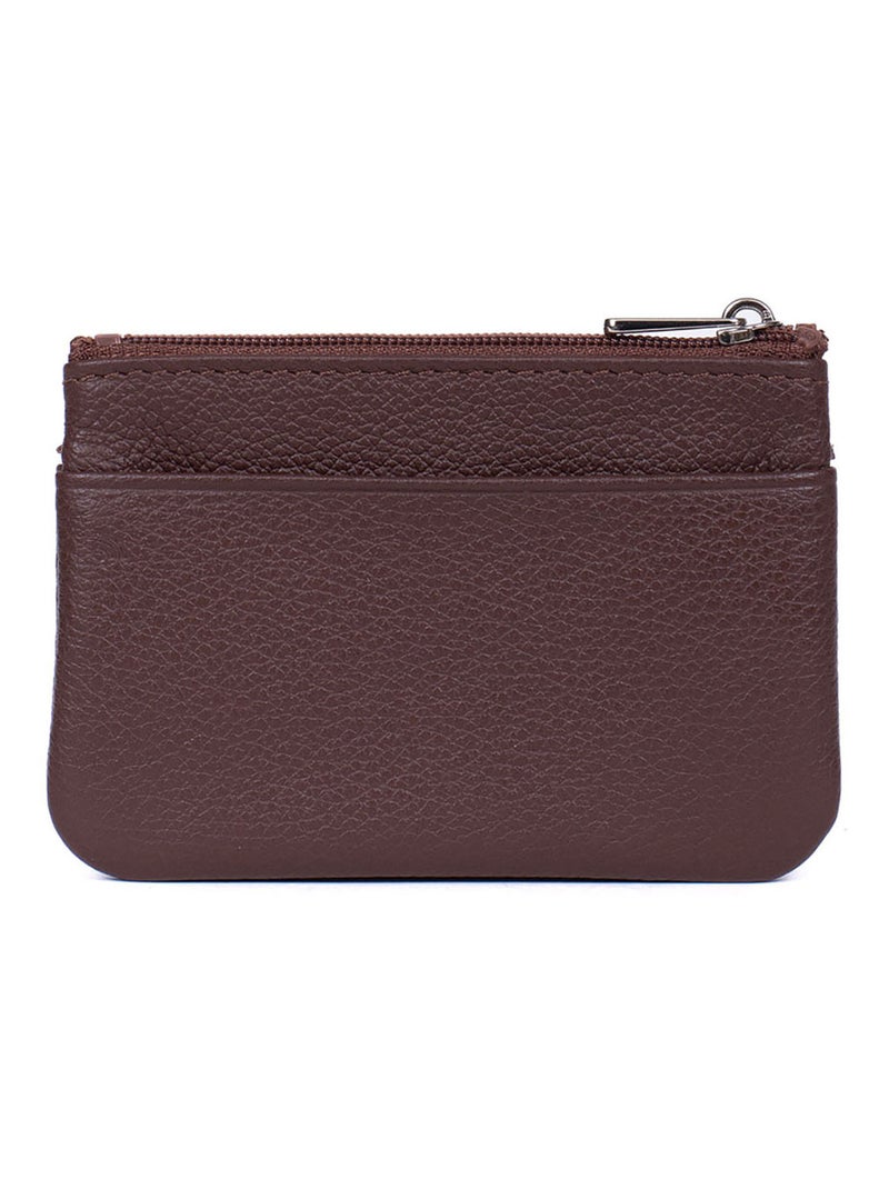 Portemonnaie  Stop RFID  Cuir CONFORT Marron chocolat - Kiabi