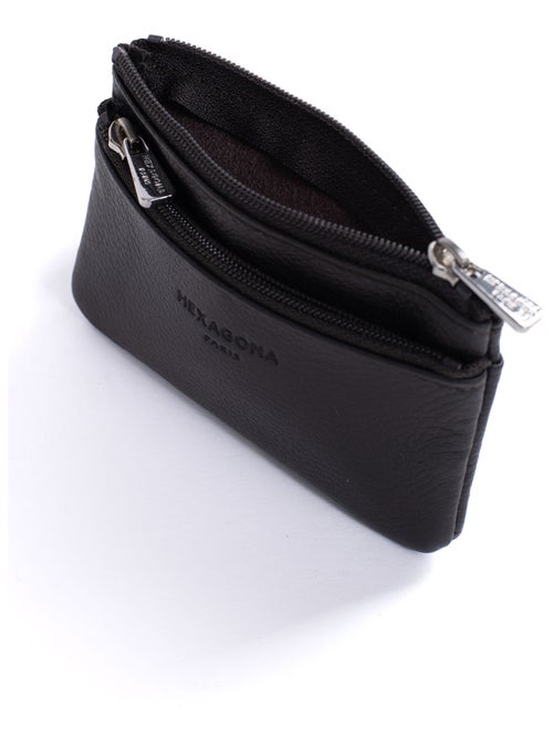 Portemonnaie  Stop RFID  Cuir CONFORT - Kiabi