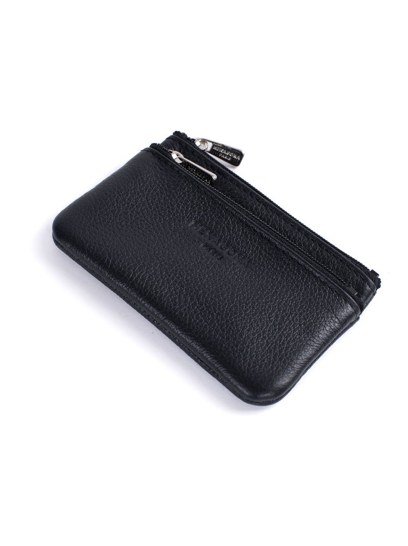 Portemonnaie  Stop RFID  Cuir CONFORT Noir - Kiabi