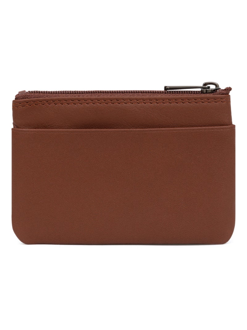 Portemonnaie  Stop RFID  Cuir SENSATION Cognac - Kiabi