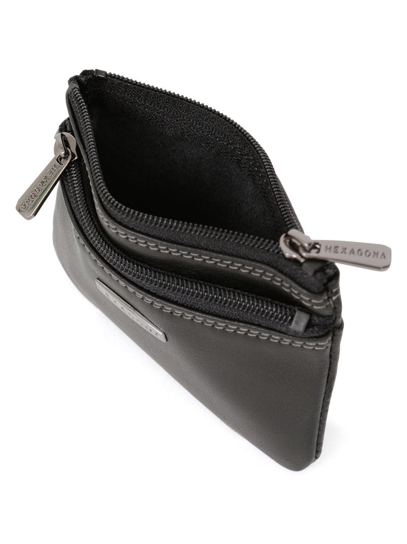 Portemonnaie  Stop RFID  Cuir SENSATION Noir - Kiabi