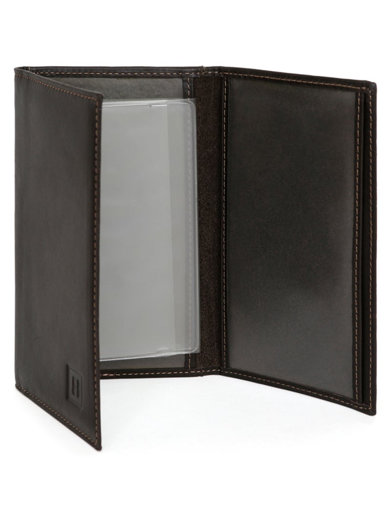 Portepapiers  2 volets  Cuir FÉLIN Marron - Kiabi