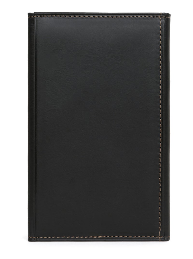 Portepapiers  2 volets  Cuir FÉLIN Noir - Kiabi