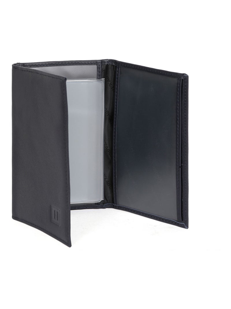 Portepapiers  2 volets  Cuir SOFT Bleu marine - Kiabi