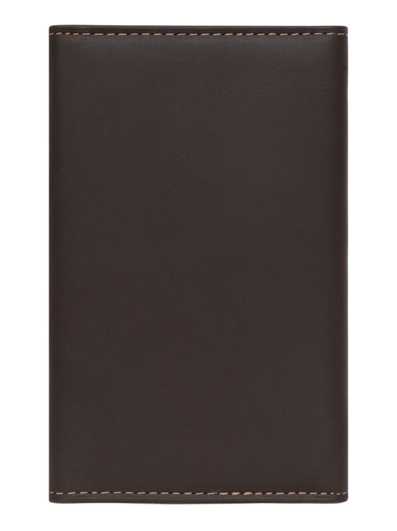 Portepapiers  3 volets  Cuir FÉLIN Marron - Kiabi