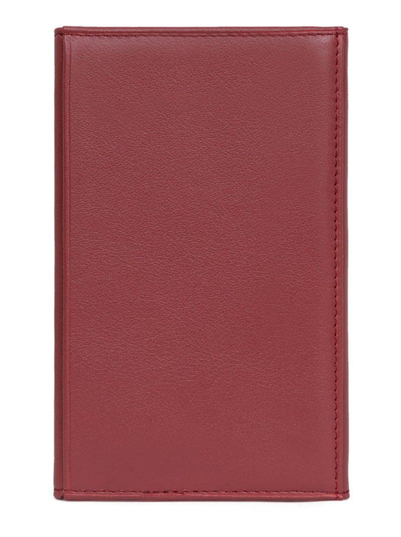 Portepapiers  3 volets  Cuir SOFT Rouge - Kiabi
