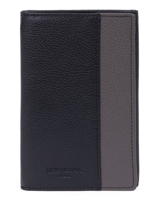 Portepapiers  3 volets  Stop RFID  Cuir DUO - Kiabi